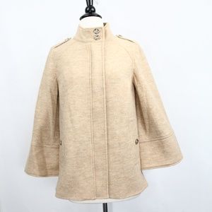 Chico's Wool Coat Women Small sz 0 New Fall Jacket Classic Fashion